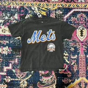 Vintage Majestic MLB New York Mets Wright #5 Jersey T-Shirt Youth Small